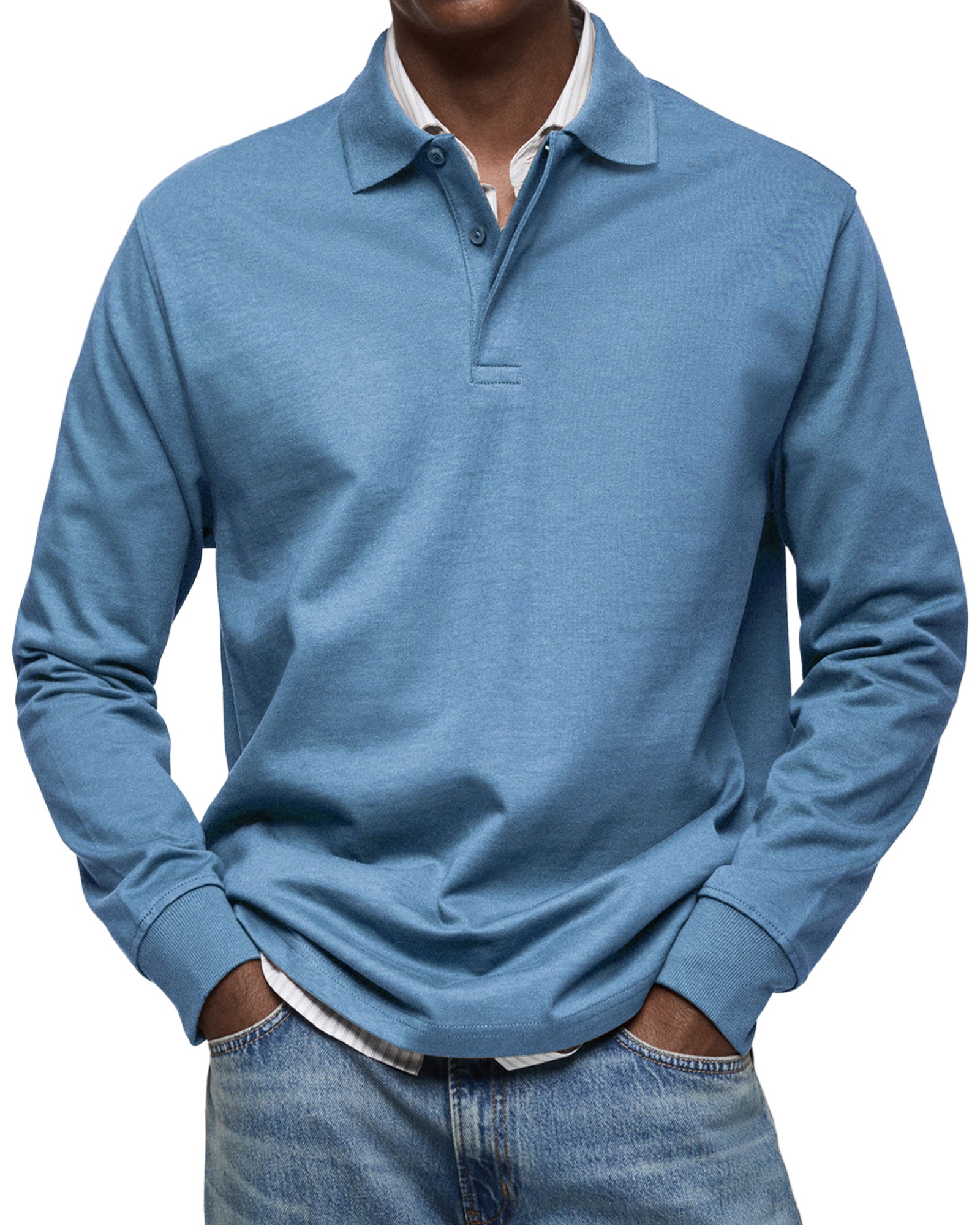 Lenoir™ | Casual Long Sleeve Polo Shirt