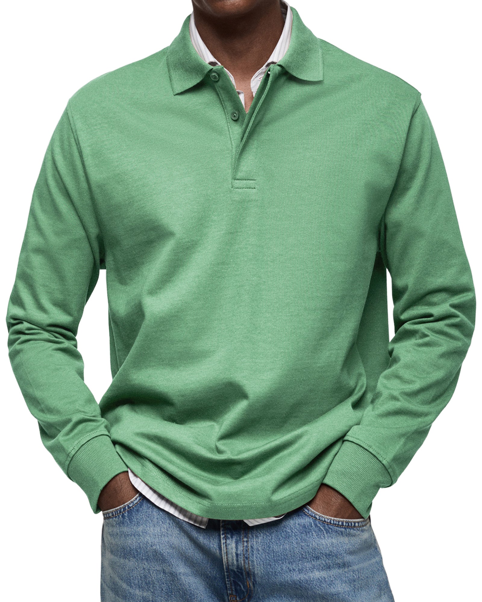 Lenoir™ | Casual Long Sleeve Polo Shirt