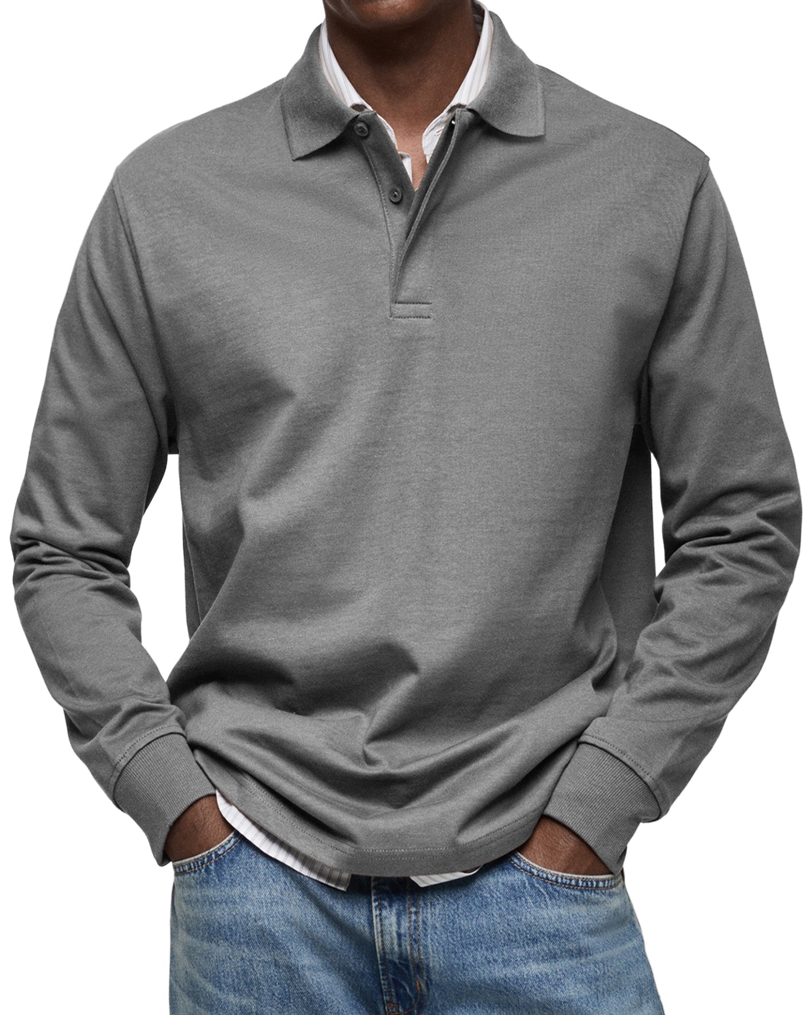 Lenoir™ | Casual Long Sleeve Polo Shirt