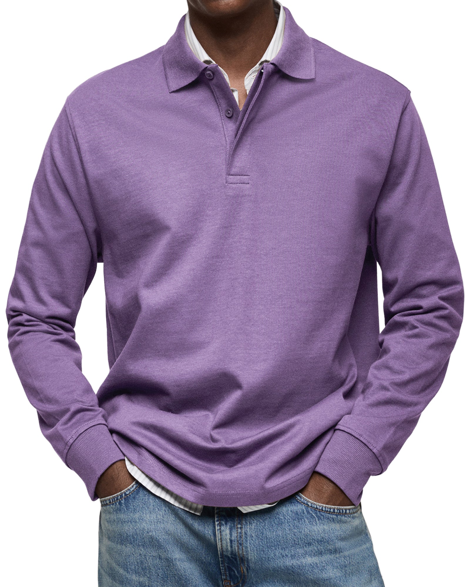 Lenoir™ | Casual Long Sleeve Polo Shirt