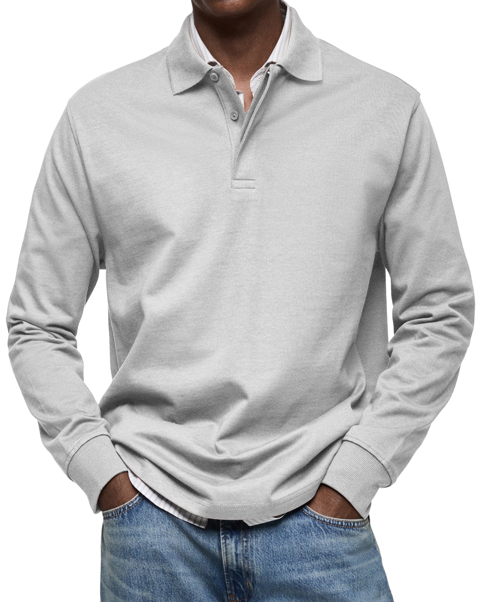 Lenoir™ | Casual Long Sleeve Polo Shirt