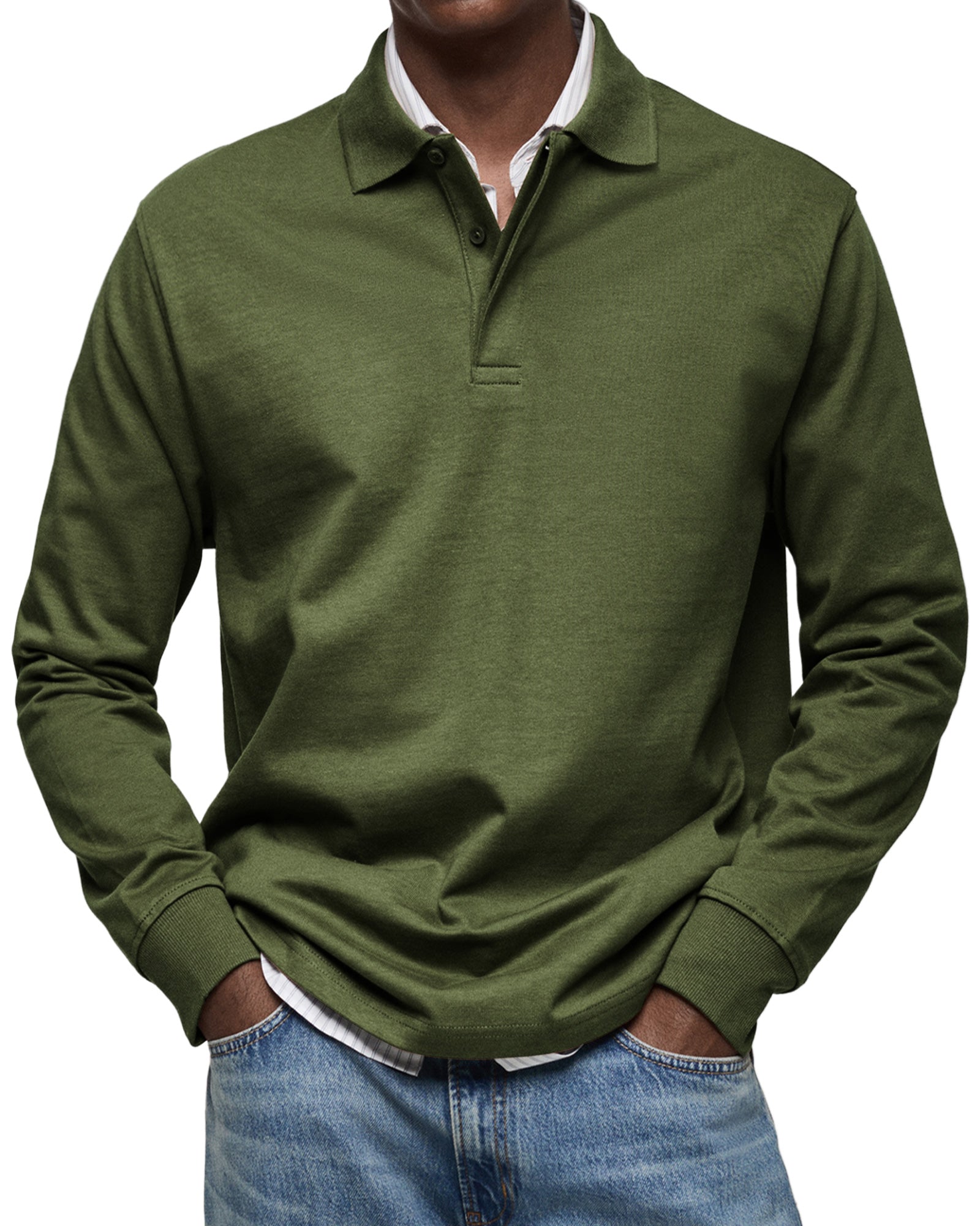Lenoir™ | Casual Long Sleeve Polo Shirt