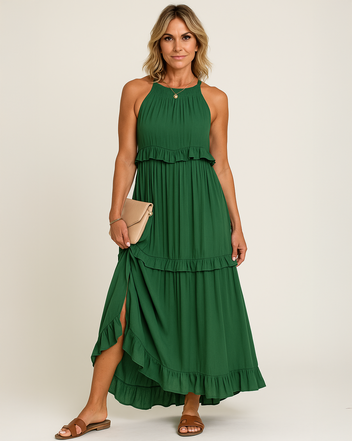 Fiona | Ruffle Maxi Dress