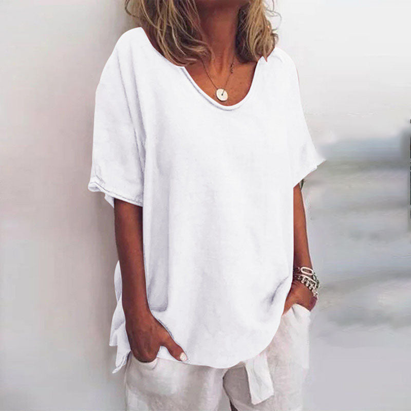 Elsie – Comfortable cotton blouse