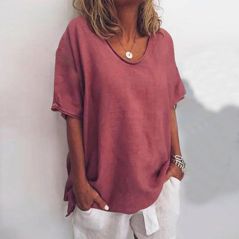 Elsie – Comfortable cotton blouse