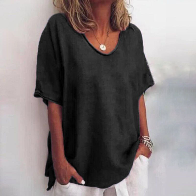 Elsie – Comfortable cotton blouse