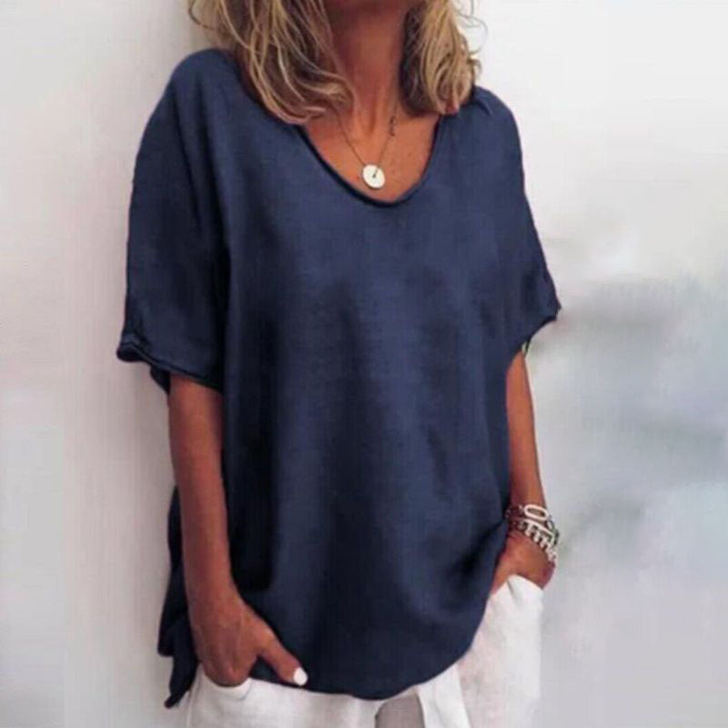 Elsie – Comfortable cotton blouse