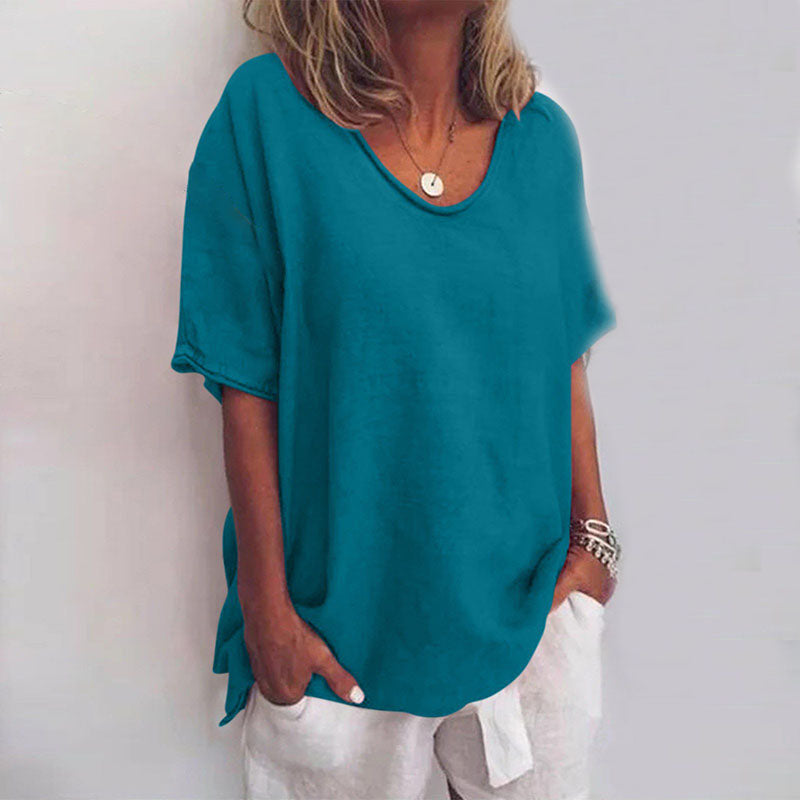 Elsie – Comfortable cotton blouse